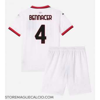 AC Milan Ismael Bennacer #4 Maglia Gara Trasferta Repliche 2024-25 Bambino